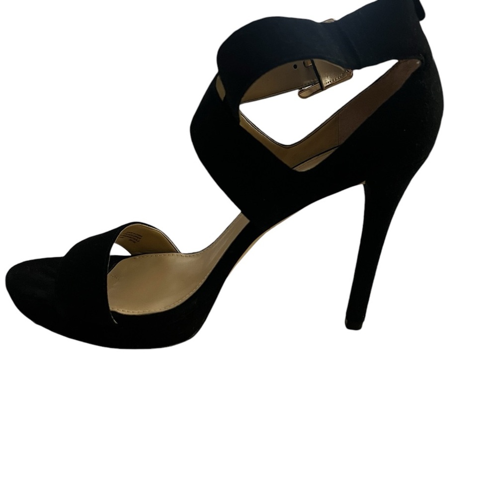 Michael Kors Black Suede Heels - PreOwned